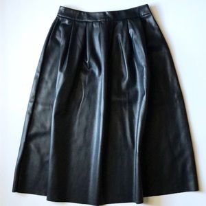 Midi Leather Skirt